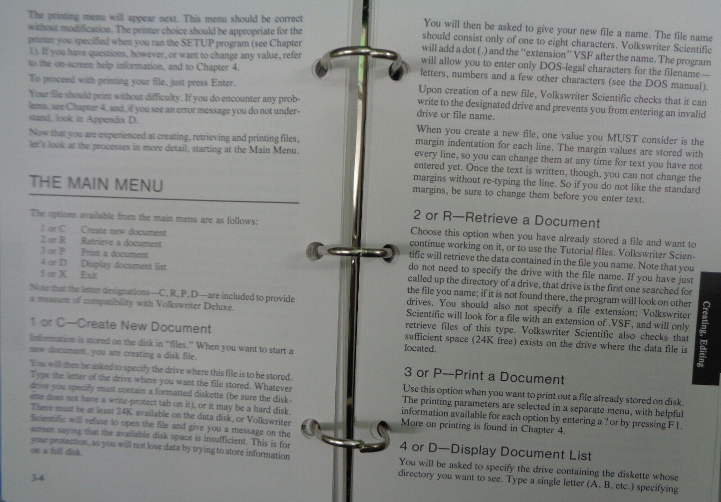 Volkswriter Scientific by Lifetree Software 1984. Science word processor. IBM