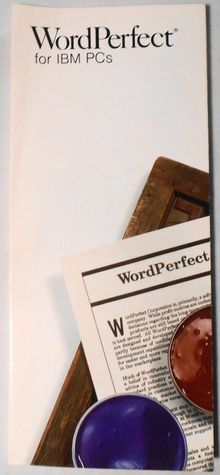 1988 3 WordPerfect for IBM PCs brochures