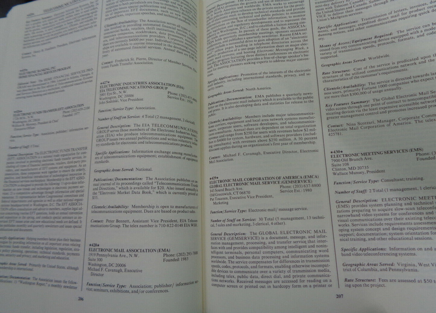 Telecommunications systems and services directory. 1985 Hardcover. Gale Research