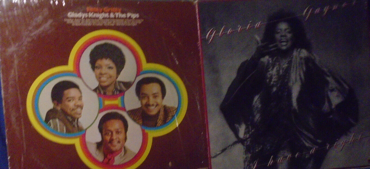 Lot of 6 R&B Soul vinyl LP record albums - Temptations, Gladys Knight, Van McCoy