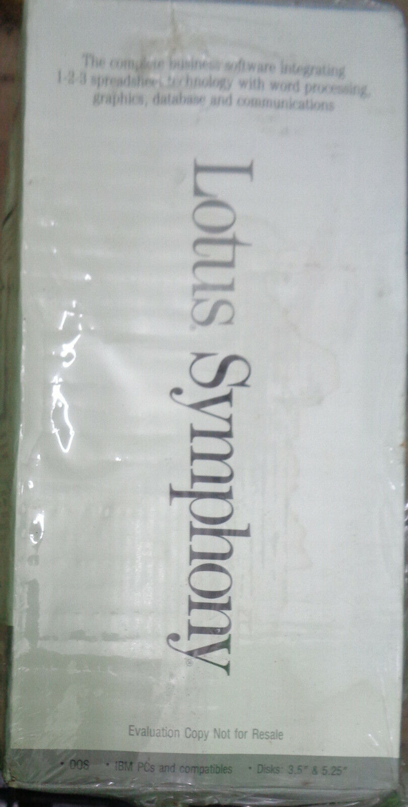 Lotus Symphony, Release 2.2, 1990. Dual media 5.25 & 3.5 inch. Complete, unused