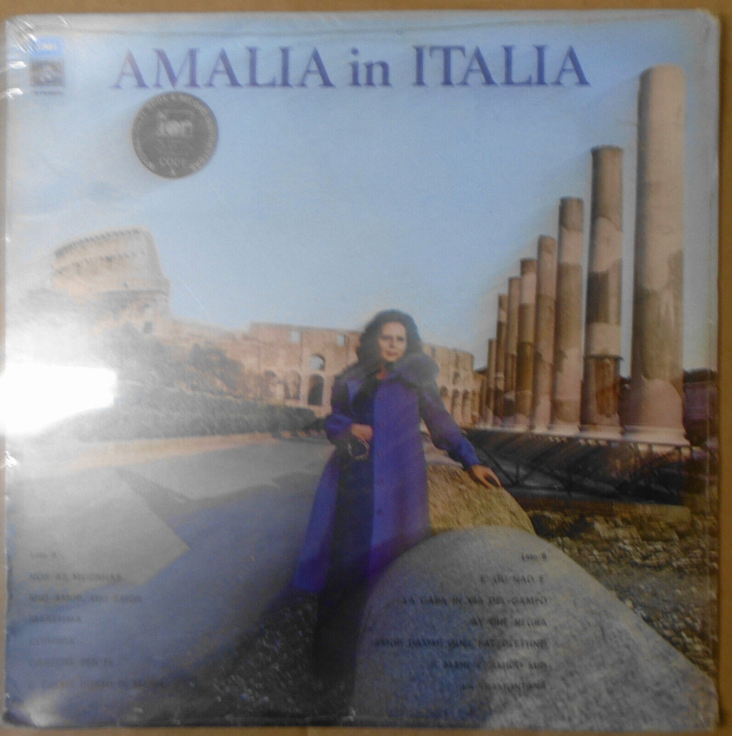 Amalia In Italia LP - ***SEALED*** 1974 EMI 3C 054 - 40333 Amalia Rodrigues