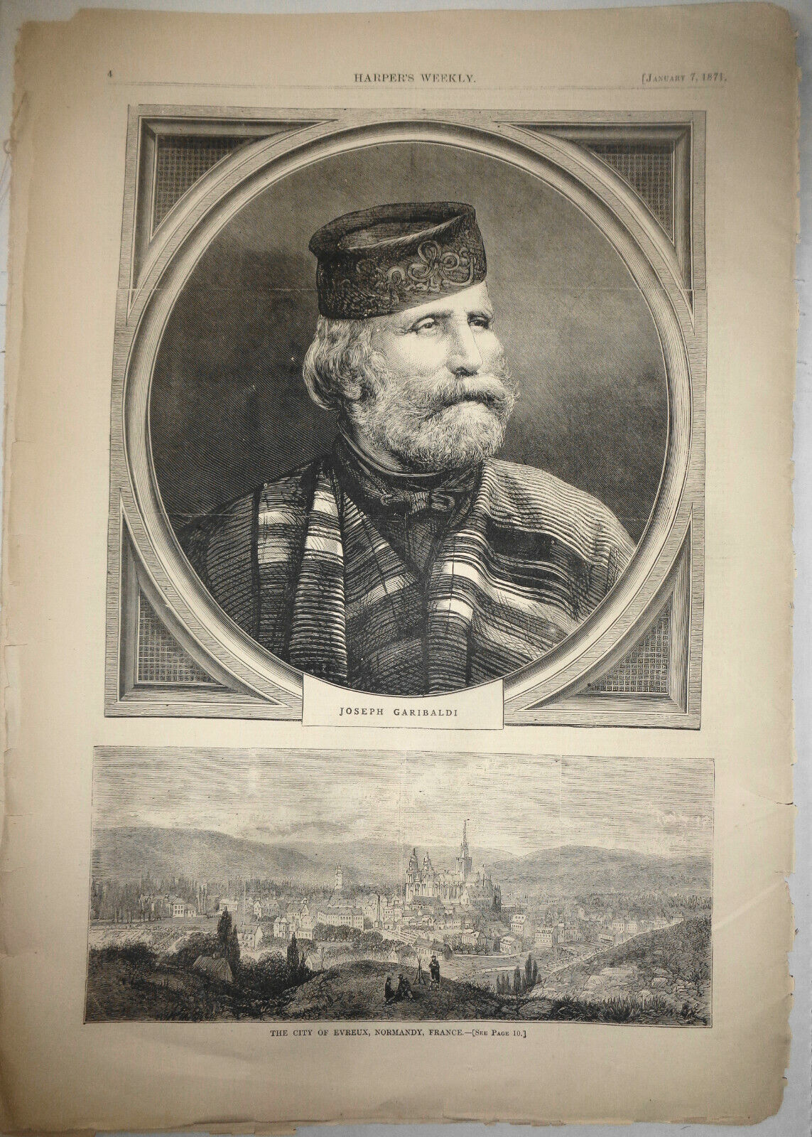 Harper's Weekly, Jan 7, 1871 - with "The Room in which Charles Dickens Wrote"