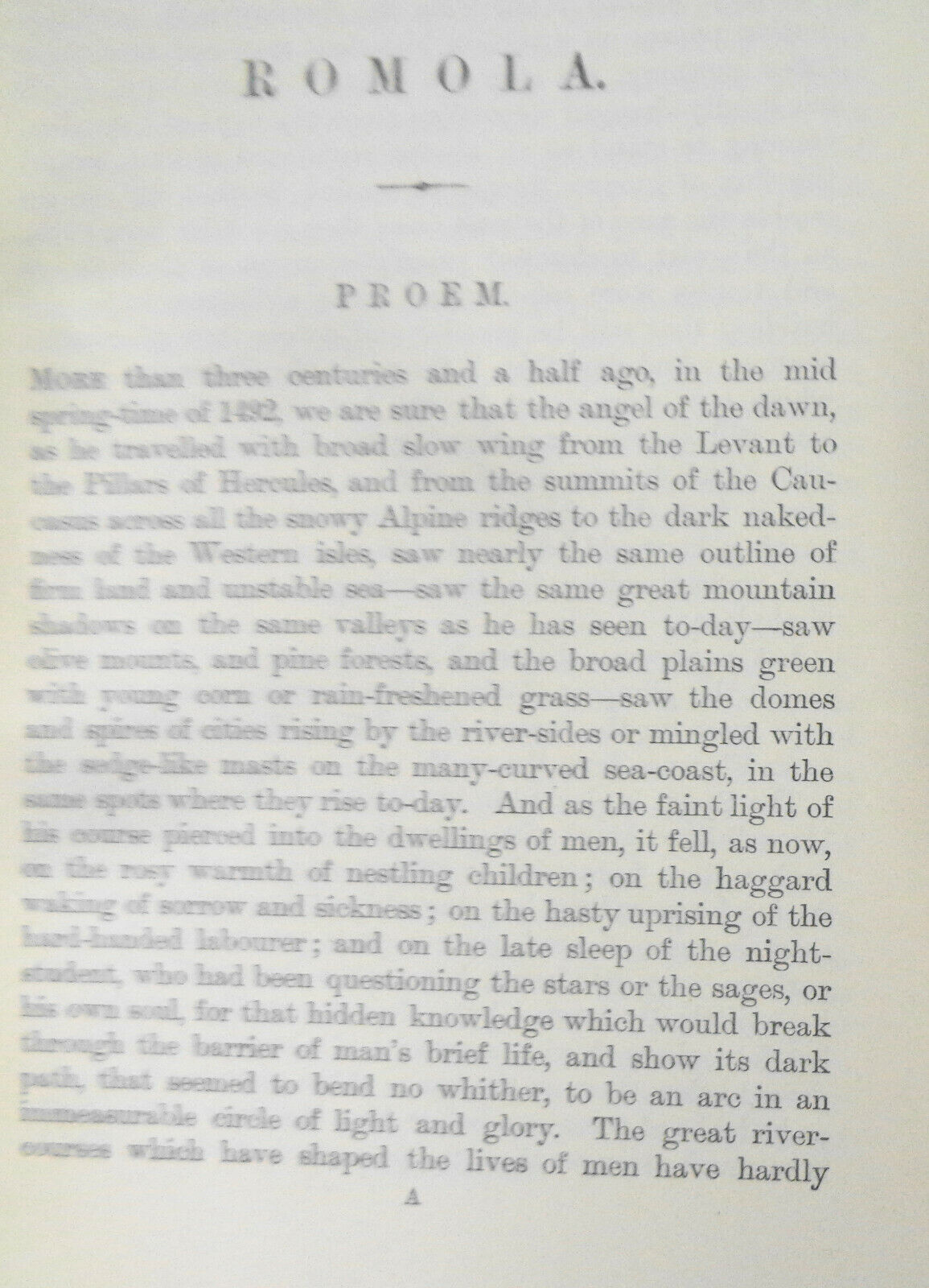 Romola, by George Eliot. 1901, 1/2 Leather binding.