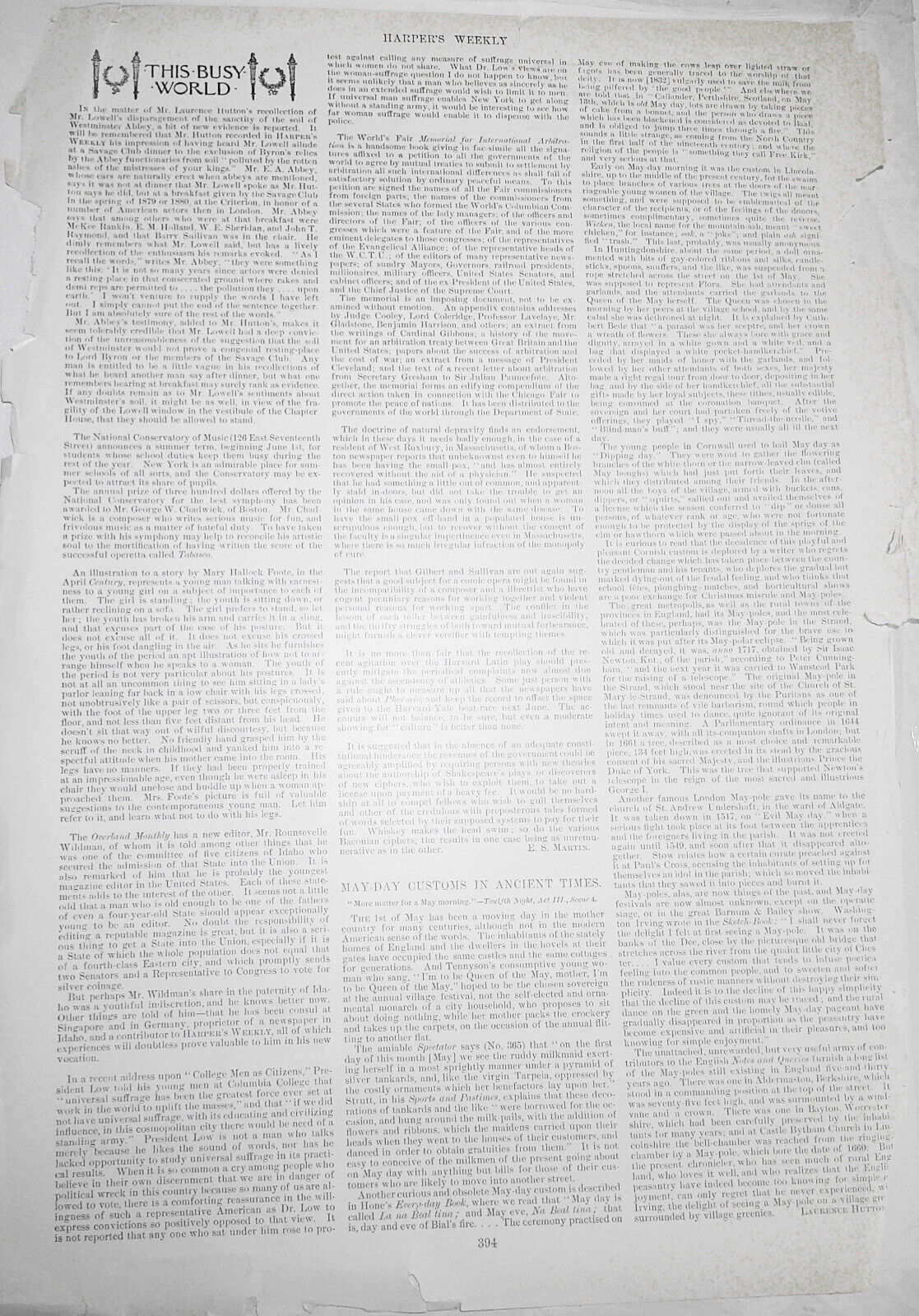 "Coaling An Ocean Steamer" drawn by Al Hencke. Harper's Weekly 1894