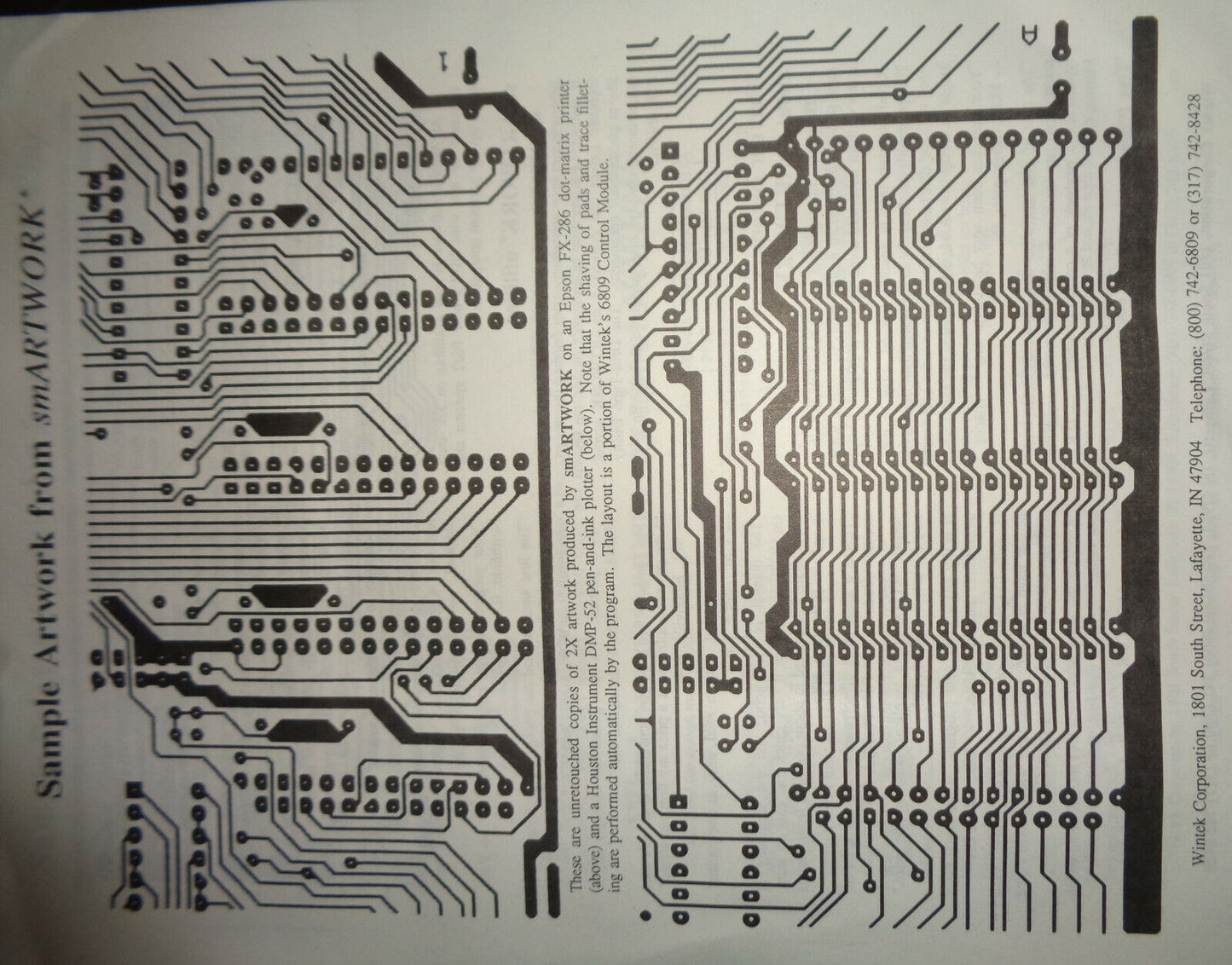 smARTWORK 1.4 r3 by Wintek Demonstration Disk, 1985 Circuit-board design for PCs