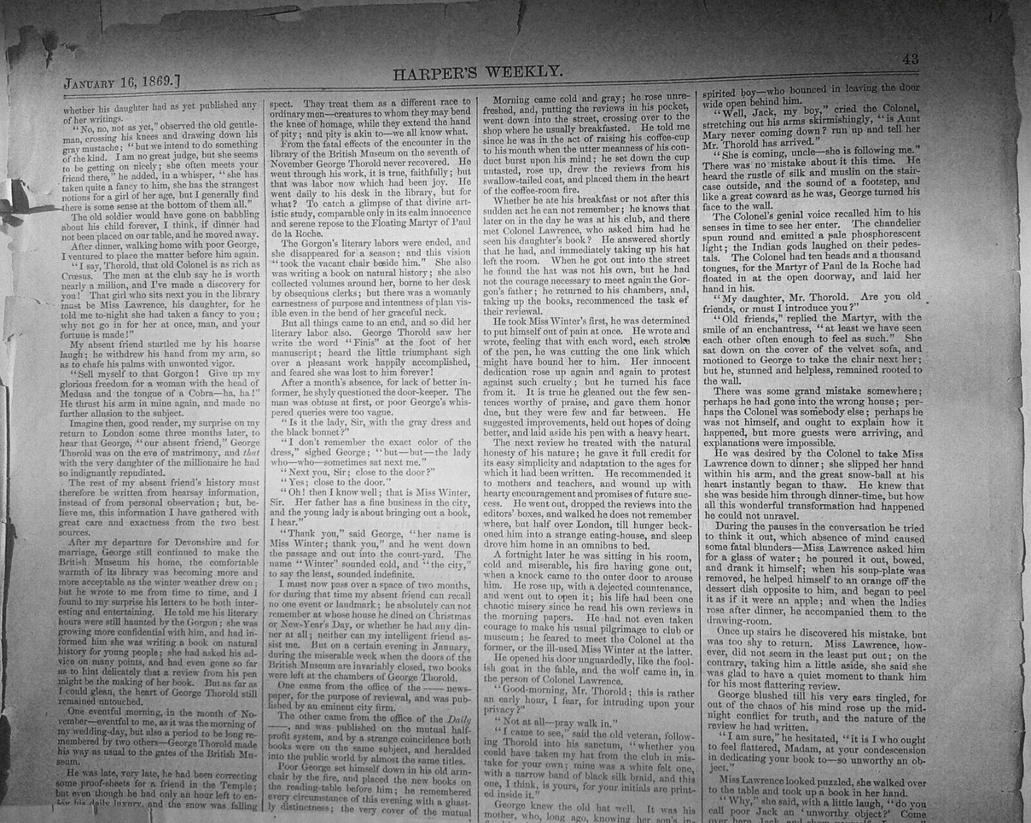 The War in Paraguay - 3 prints - Harper's Weekly, January 16, 1869 original