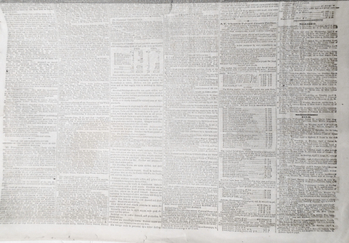 NEW YORK TRIBUNE, April 8, 1864 - Civil War; Irish on Slavery; Metropolitan Fair