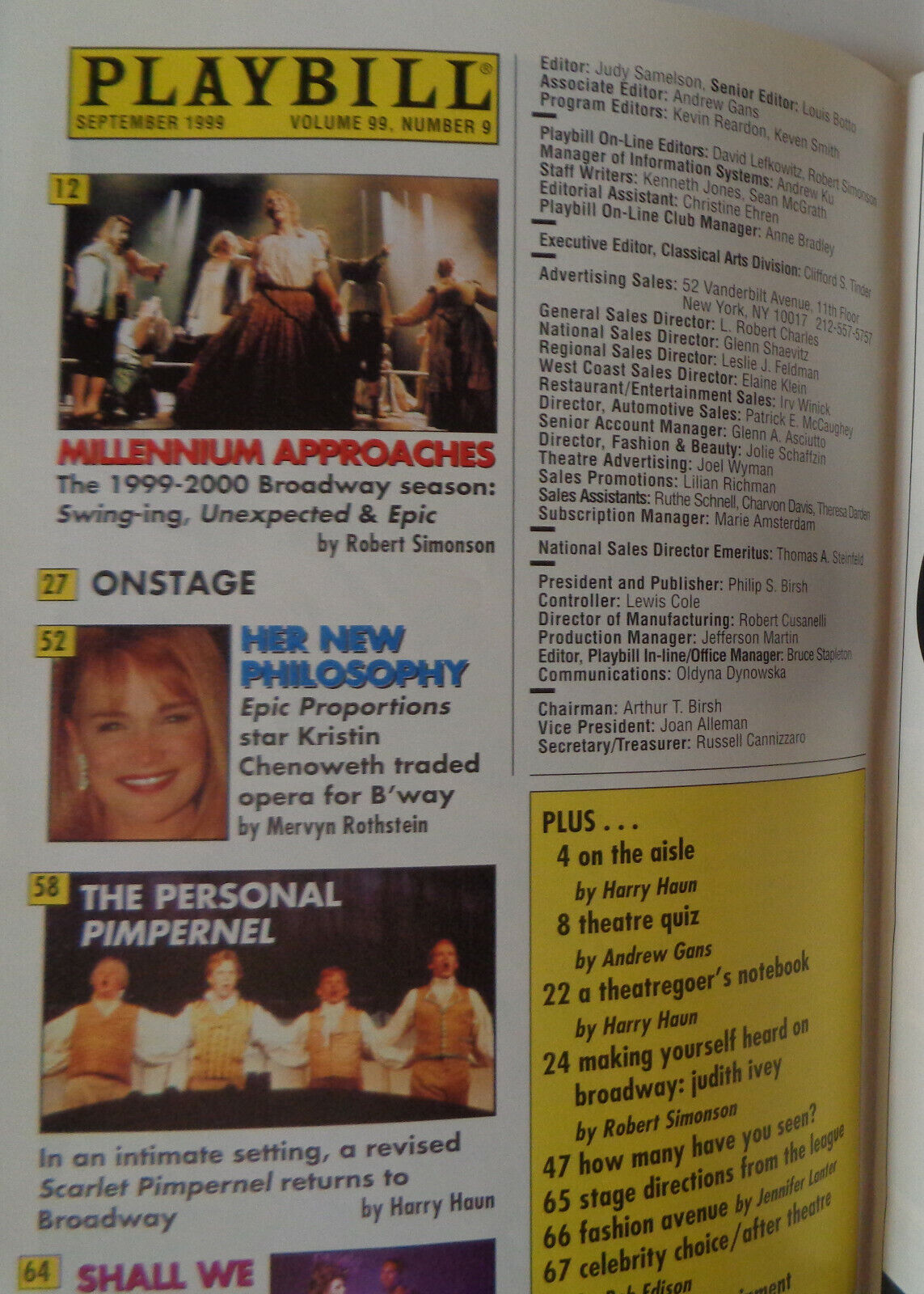 Mud And Drowning - Playbill - September 1999