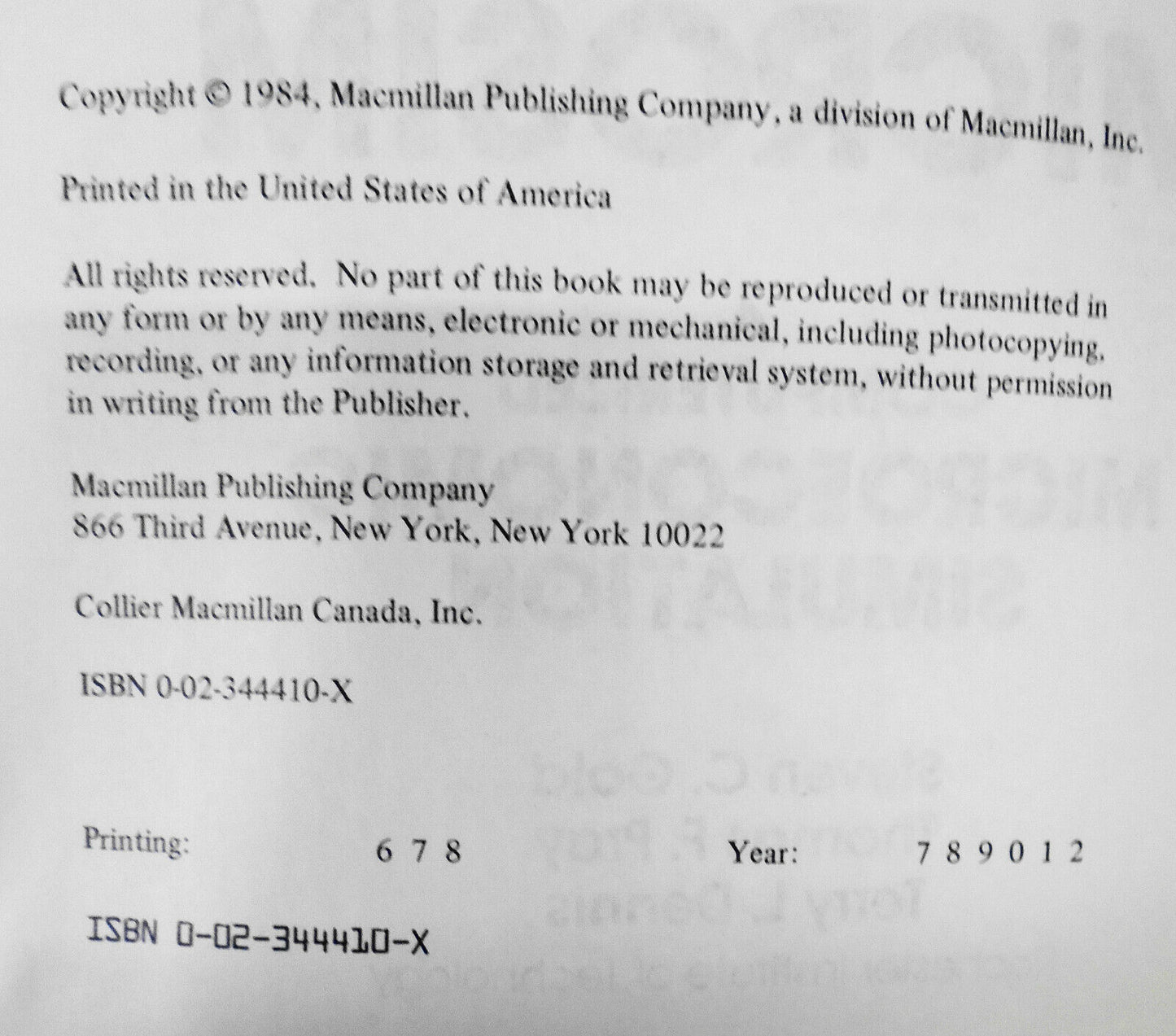 Student manual for microsim : a computerized microeconomic simulation, 1984