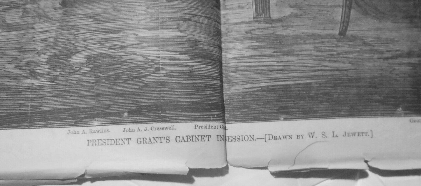 Harper's Weekly April 3, 1869: Grant cabinet; Sing Sing riot; Fulton Fish Market