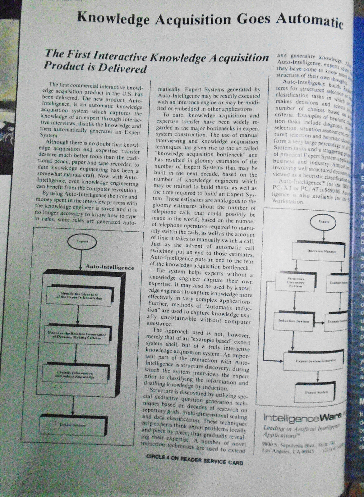 AI Expert, November 1987 - Object-oriented LISPs; the Manufacturing Brain, etc.