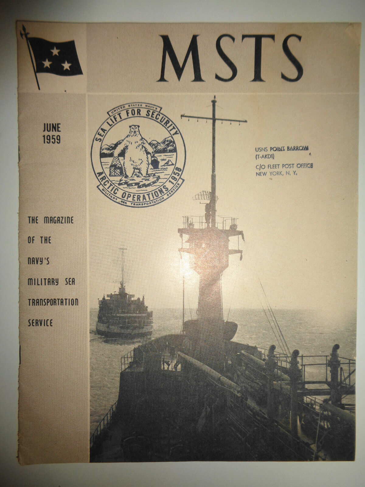 1959 USNS POINT BARROW ARCHIVE - ARCTIC OPERATIONS SEA LIFT, WITH SIGNED COVERS