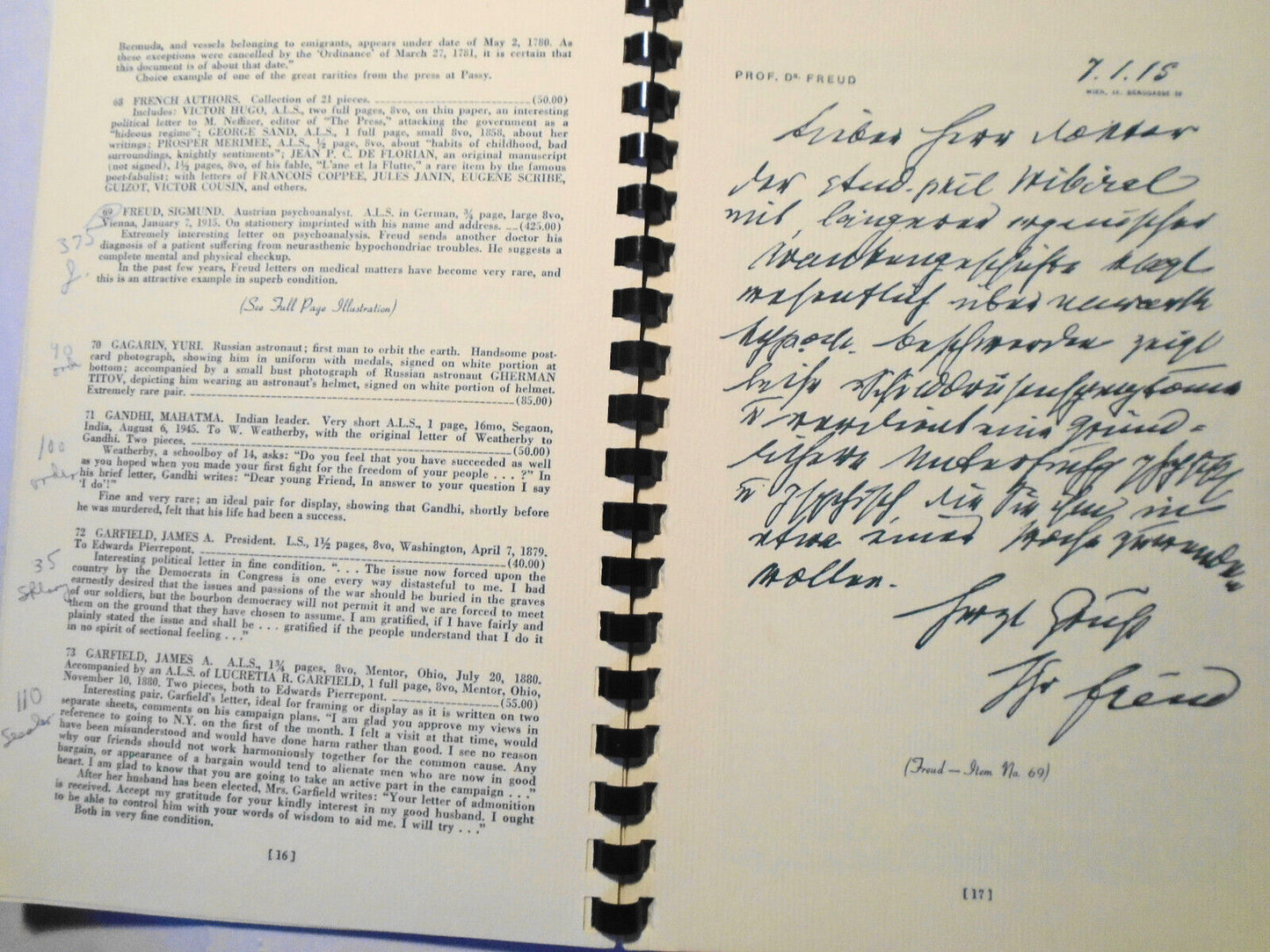 Charles Hamilton - Auction No. Six, 1963 Catalog with prices realized list