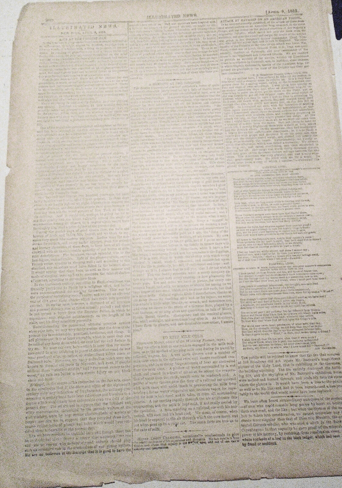 Shad Fishing On New York Bay; Shad Fishery - Illustrated News - April 9, 1853