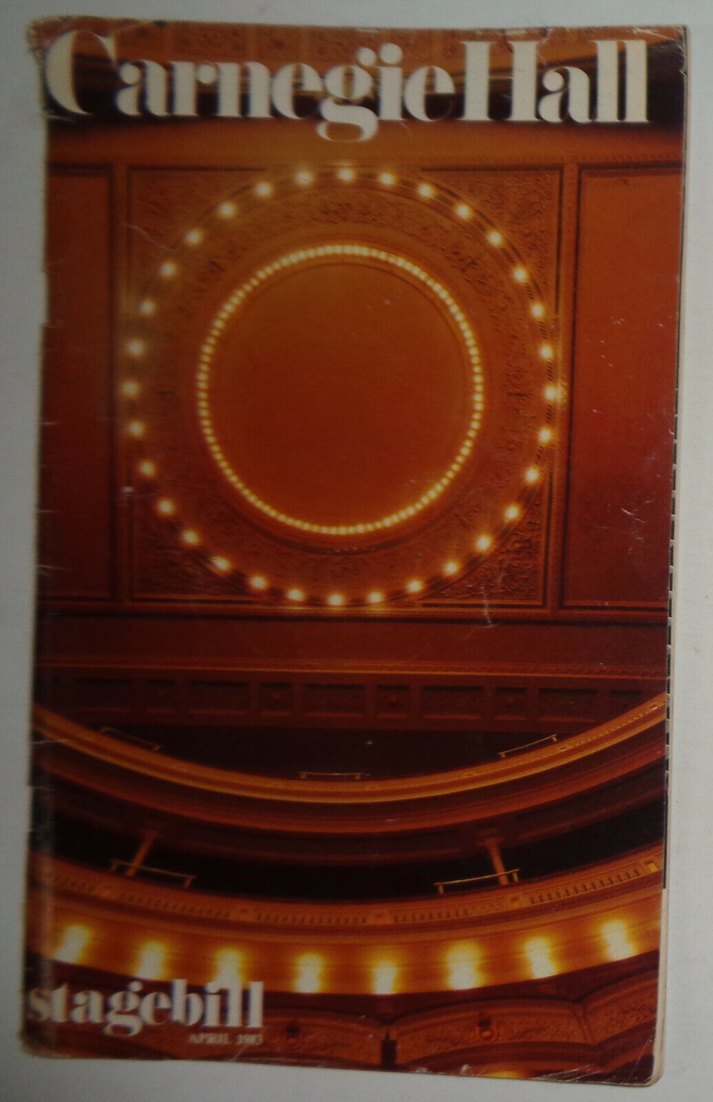 THE TORONTO SYMPHONY, ISAAC STERN - CARNEGIE HALL STAGEBILL - APRIL 1983.