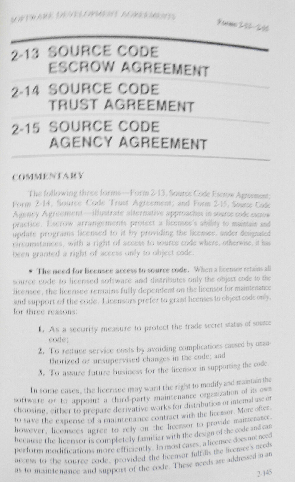 Computer Software Agreements: Forms and Commentary. Warren Gorham & Lamont, 1987