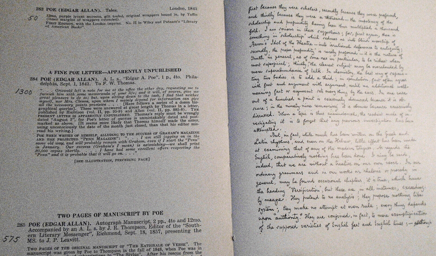 Valuable books : autographs and manuscripts... from Mrs. Lucius L. Button, 1930