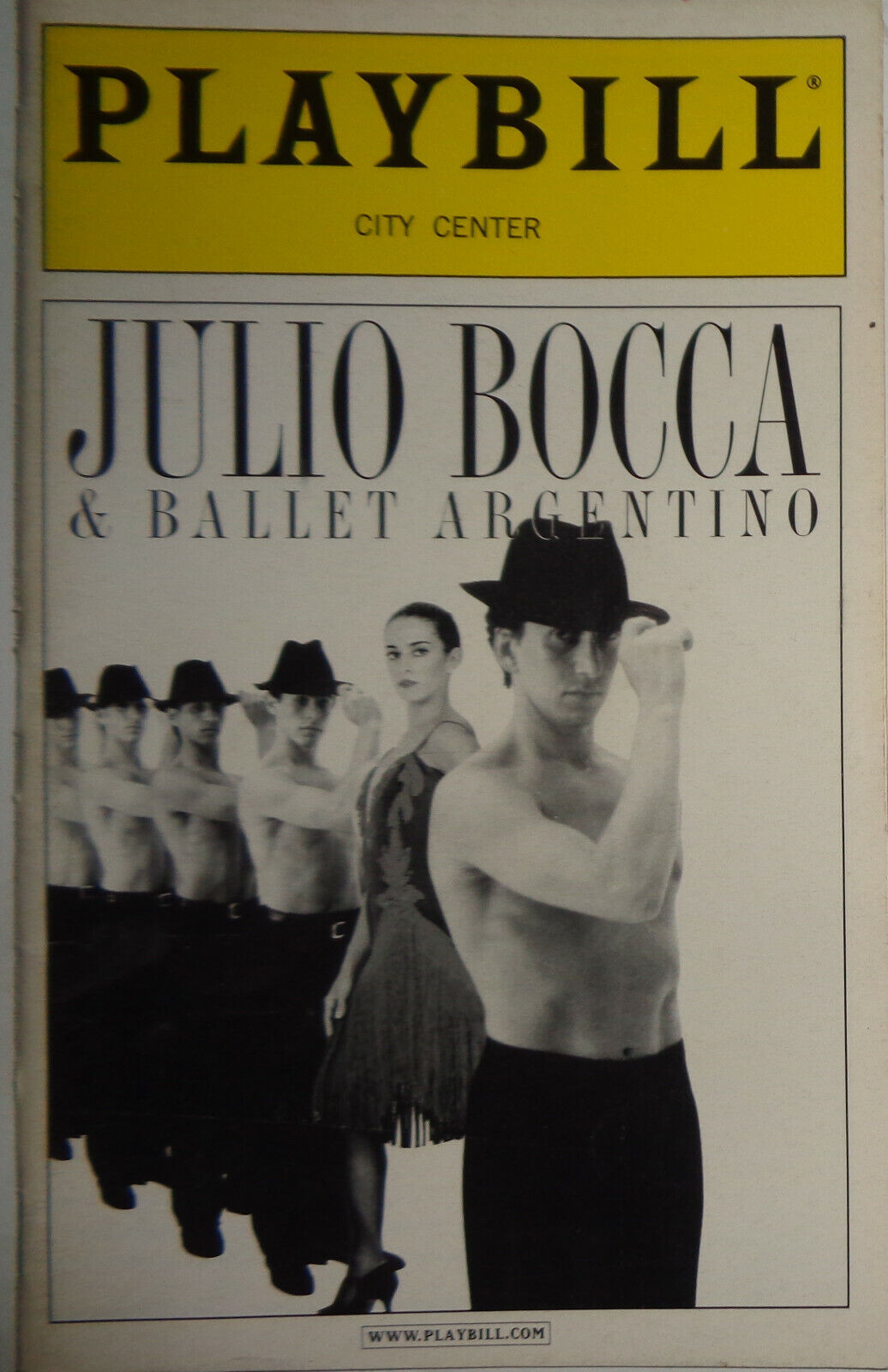 JULIO BOCCA & BALLET ARGENTINO - PLAYBILL - OCTOBER 31, 2000