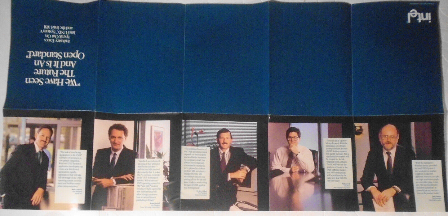 1989 Intel UNIX System V brochure: Michael Dell et al comments