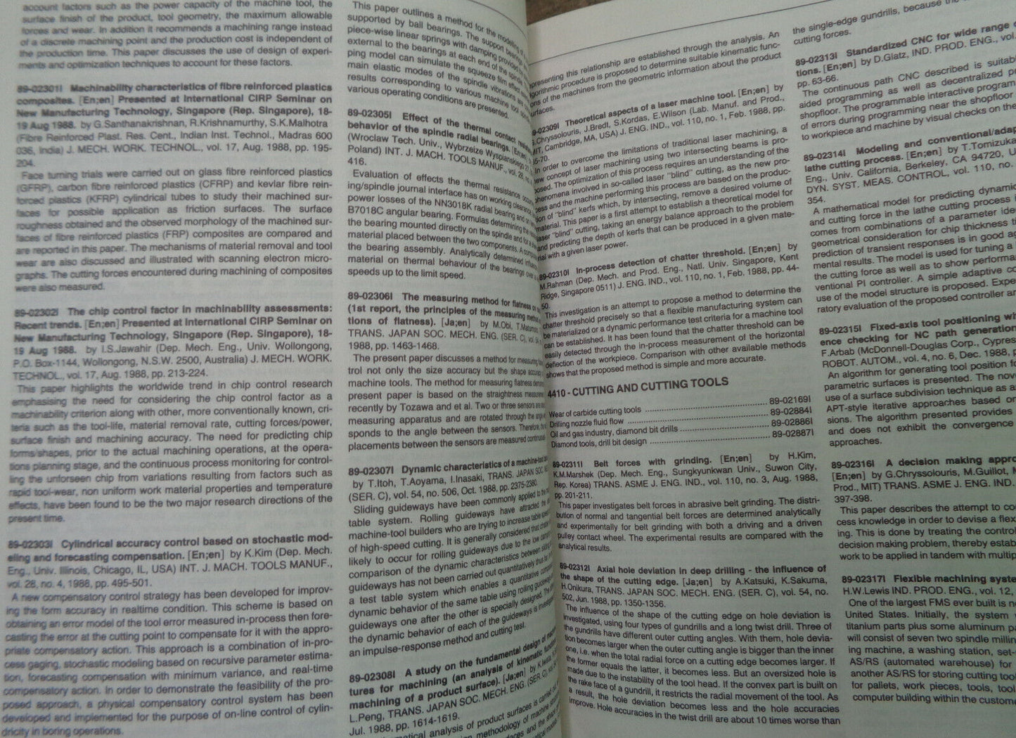ISMEC mechanical engineering abstracts. April 1989