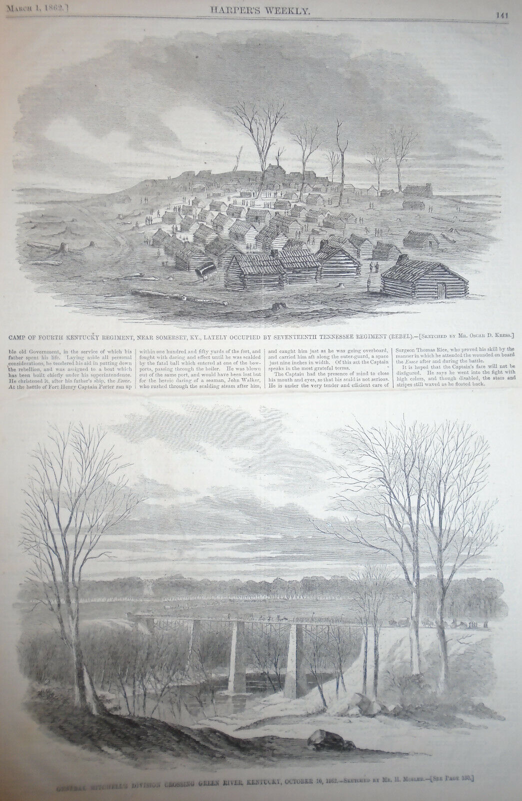 Harper's Weekly - Original Complete Issue - March 1, 1862 - Civil War