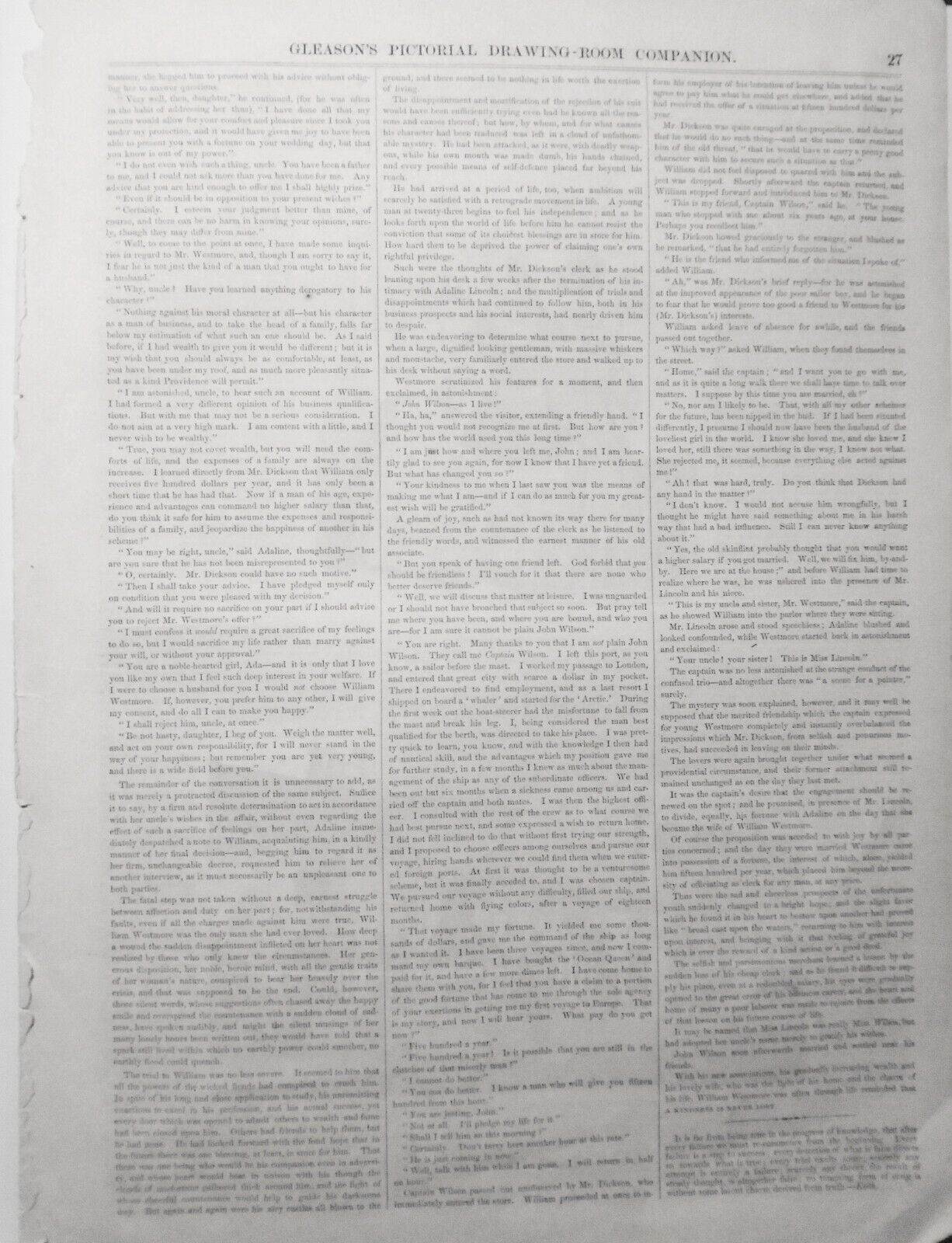 Birthplace Of Shakespeare, At Stratford-Upon-Avon - Gleason's Pictorial, 1854.