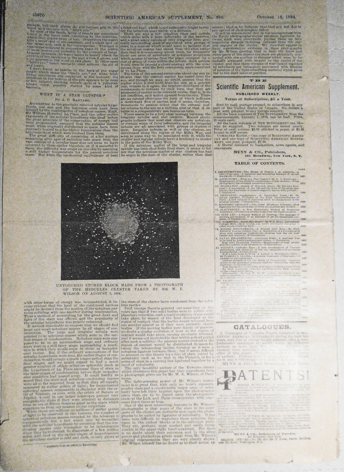 Scientific American Supplement, 980. October 13, 1894. - Complete Original Issue
