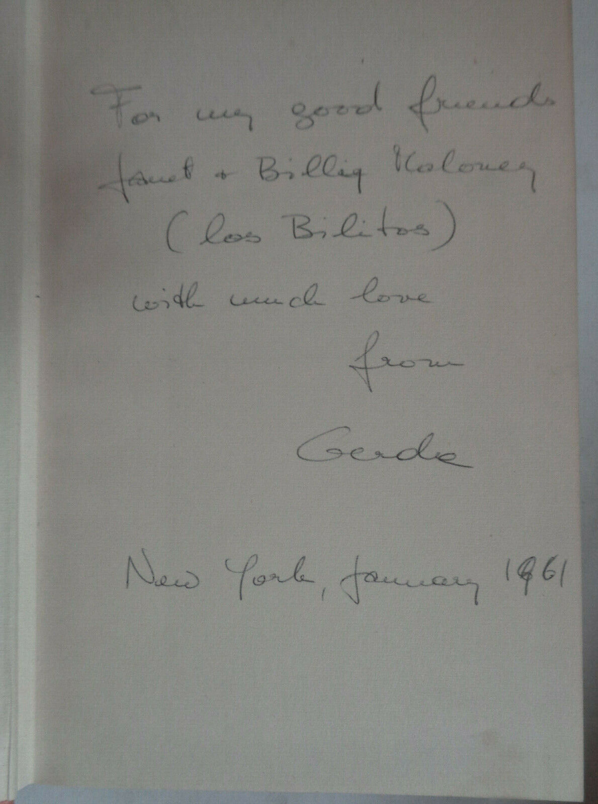 Gerda Rhoads - ENOUGH ROMANCE - Signed & Inscribed First edition 1960 HC/DJ Rare
