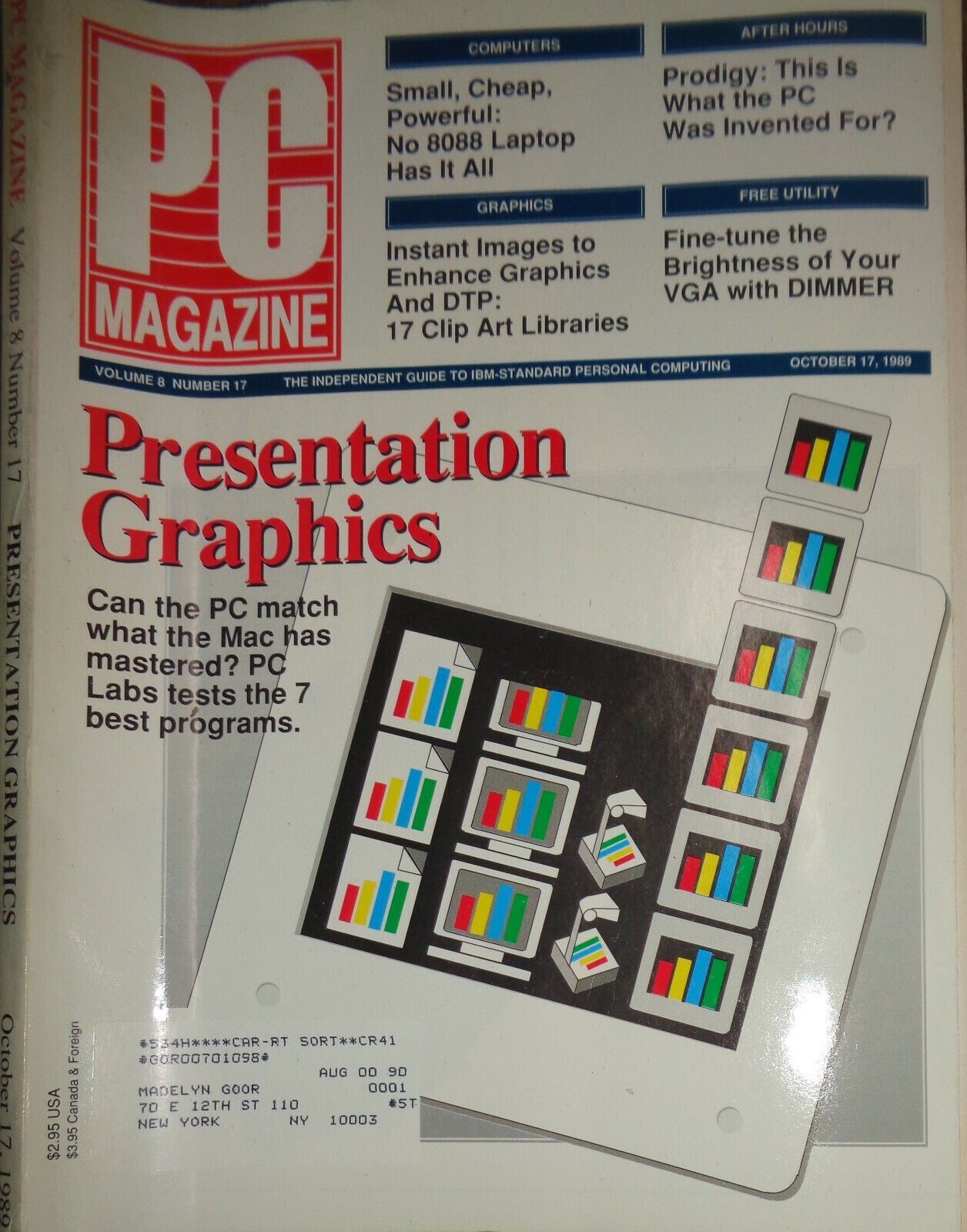 PC Magazine, Sept 12 & Oct 17, 1989 - Graphic interfaces & Presentation graphics