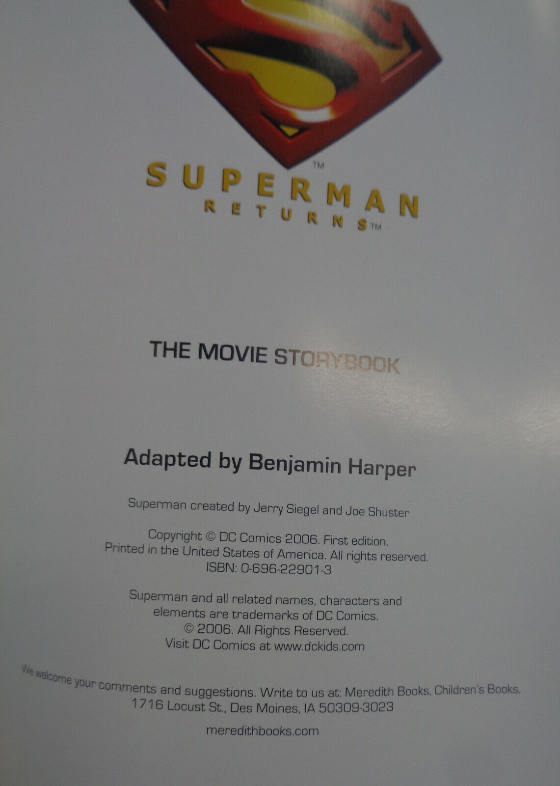 SUPERMAN - 4 Books lot - - all 4 are first printings.