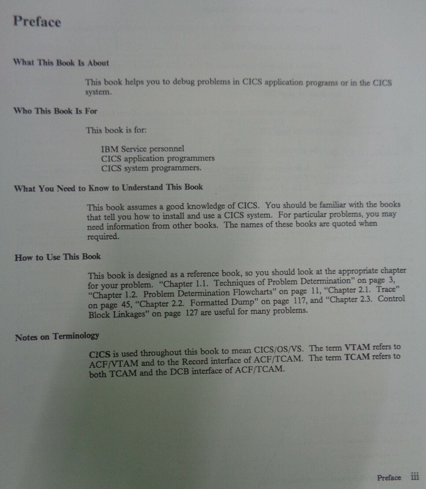 IBM CICS Recovery & Restart + Problem Determination Guides 1985 Version 1.7 NEW