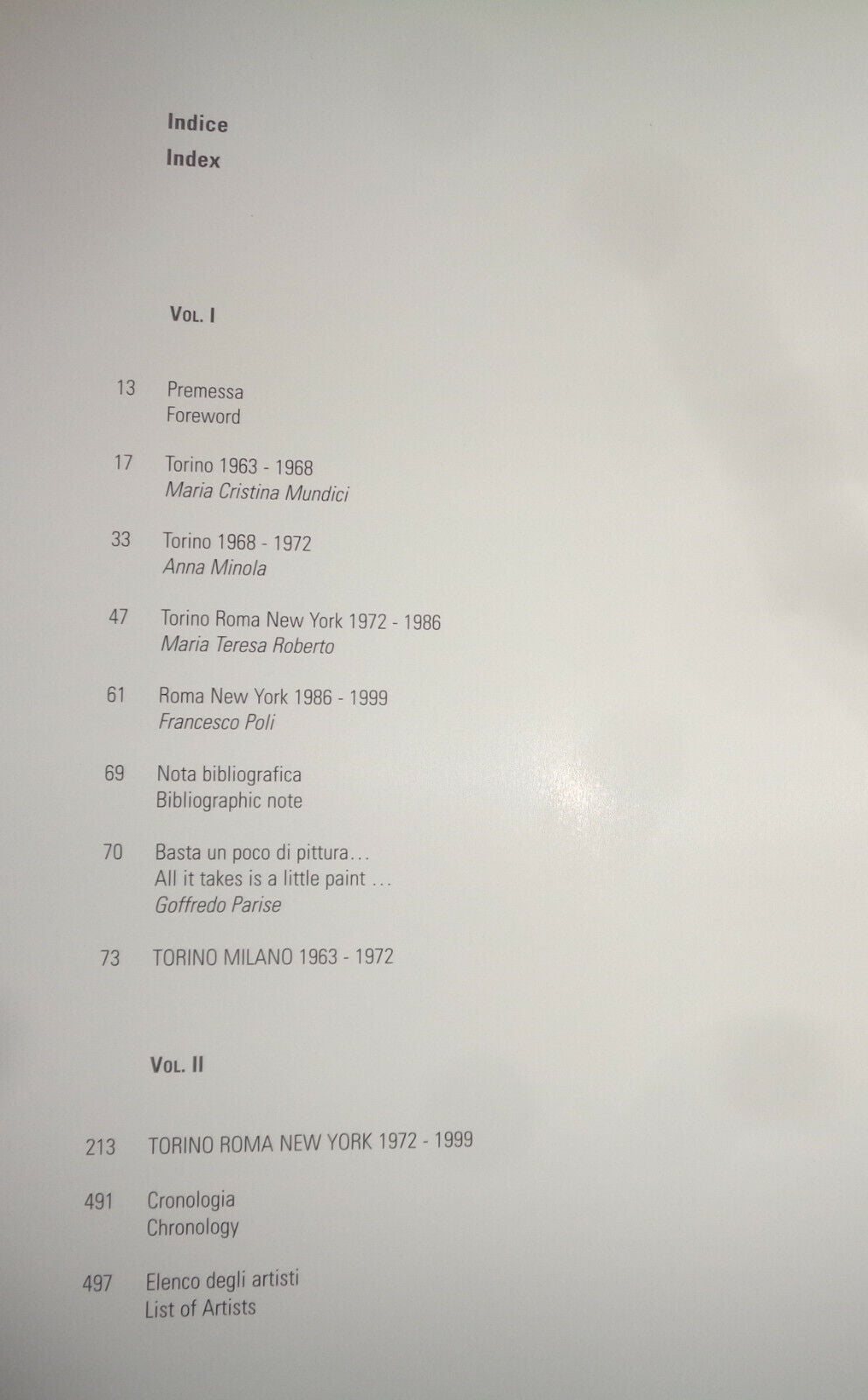 Gian Enzo Sperone : 2 Vol. Set -Torino, Roma, New York : 35 anni di mostre ...