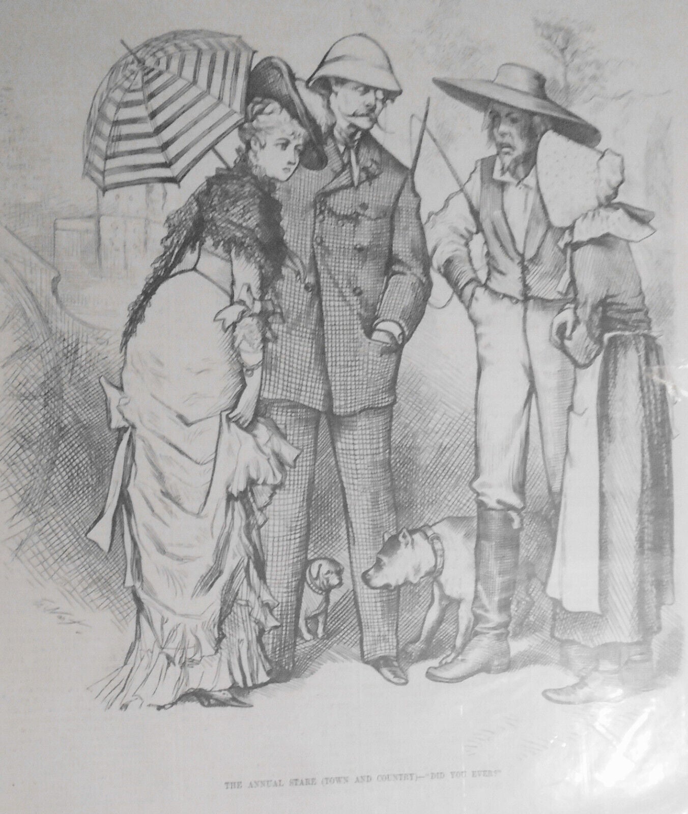 The Annual Stare (Town and Country) - "Did You Ever?" - by Thomas Nast, 1879.