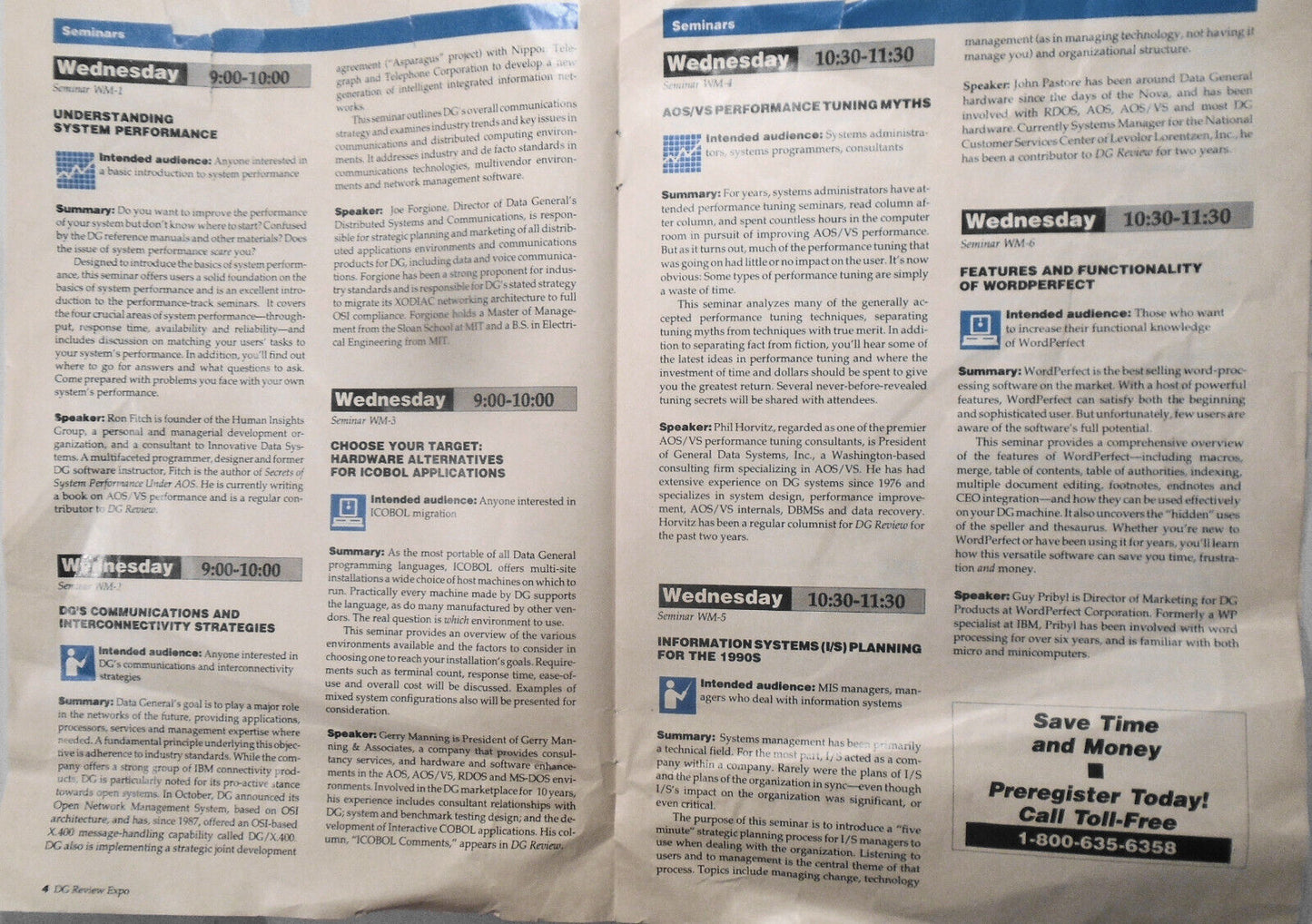DG Review Expo - Program - Tradeshow and Conference - March 15 & 16, 1989. NYC