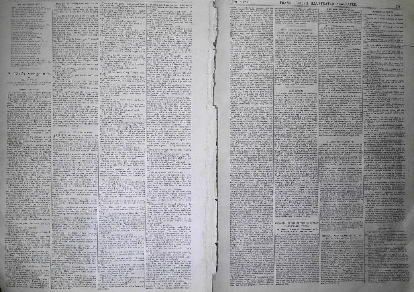 1876 Procession of Knights Templars at Centennial Exposition, in Frank Leslie's