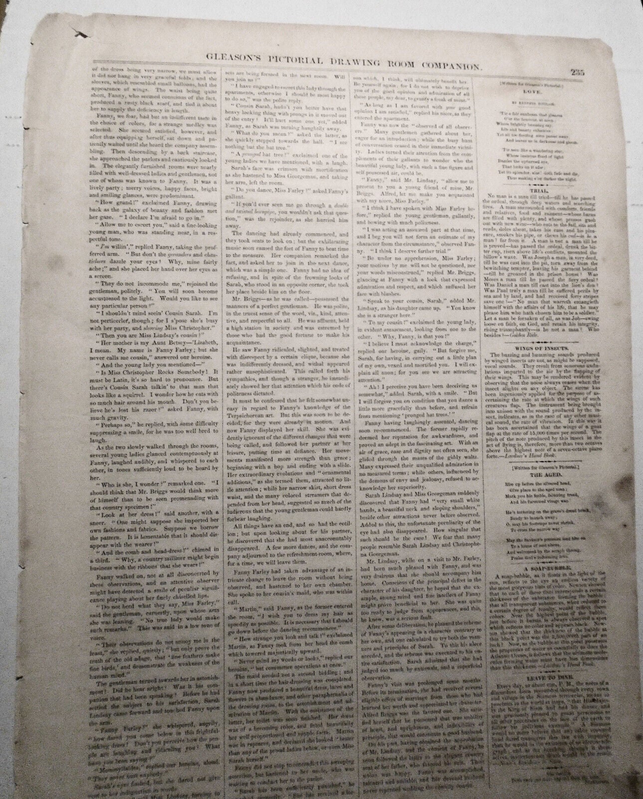 S. Klous & Co.'s Hat, Cap And Fur Store - Gleason's Pictorial 1852