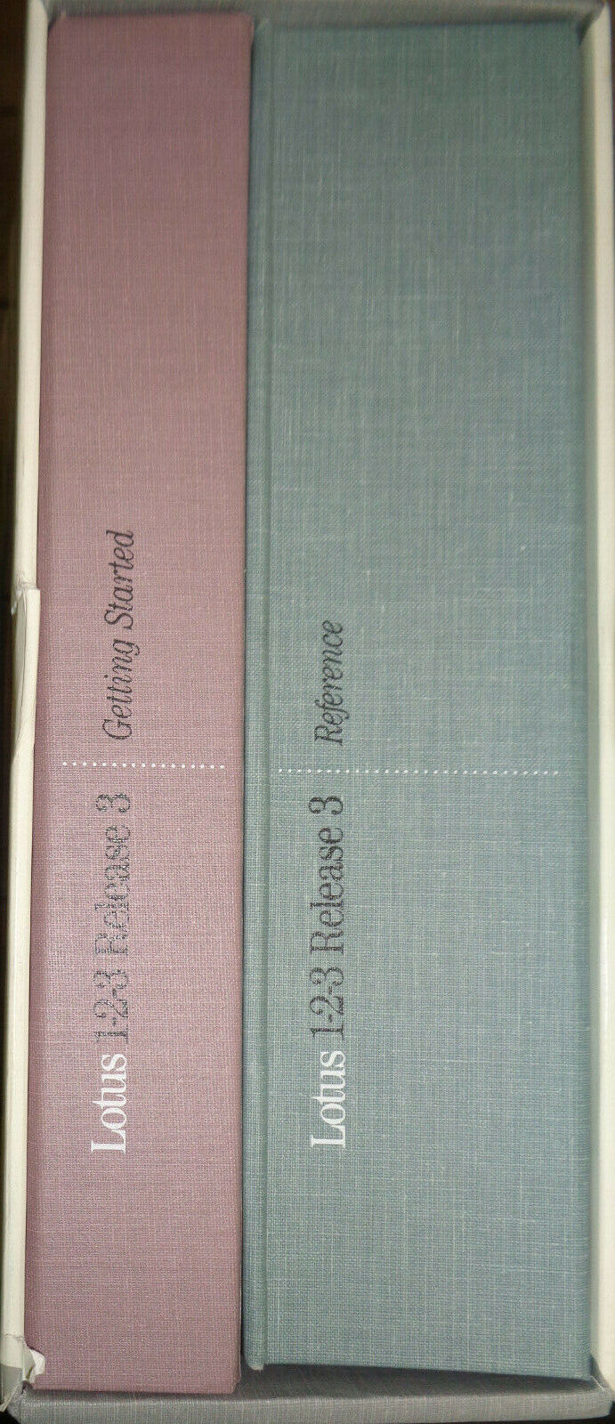 Lotus 1-2-3 Release 3 - 1989 3 1/2 & 5 1/4" - sealed disks, manuals