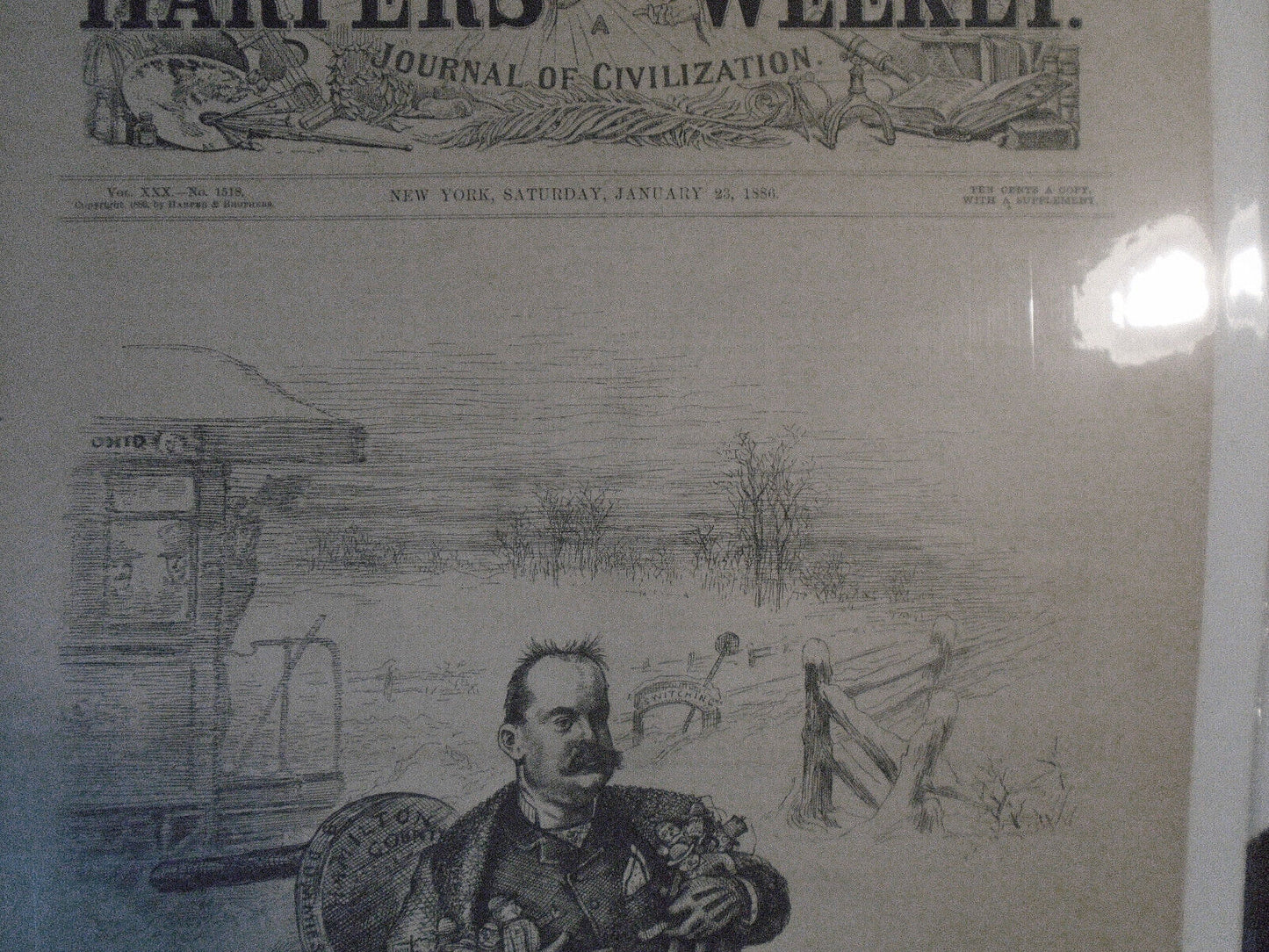 The Switcher Switched, by Thomas Nast. January 23, 1886 Harper's Weekly