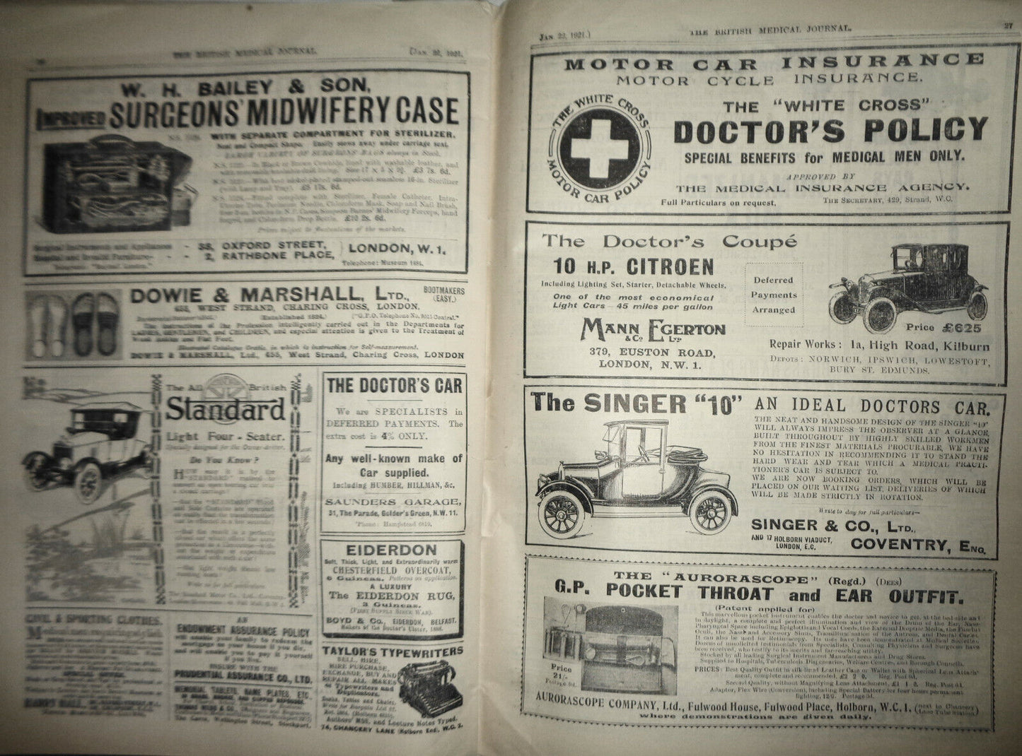 THE BRITISH MEDICAL JOURNAL SATURDAY, JANUARY 22, 1921