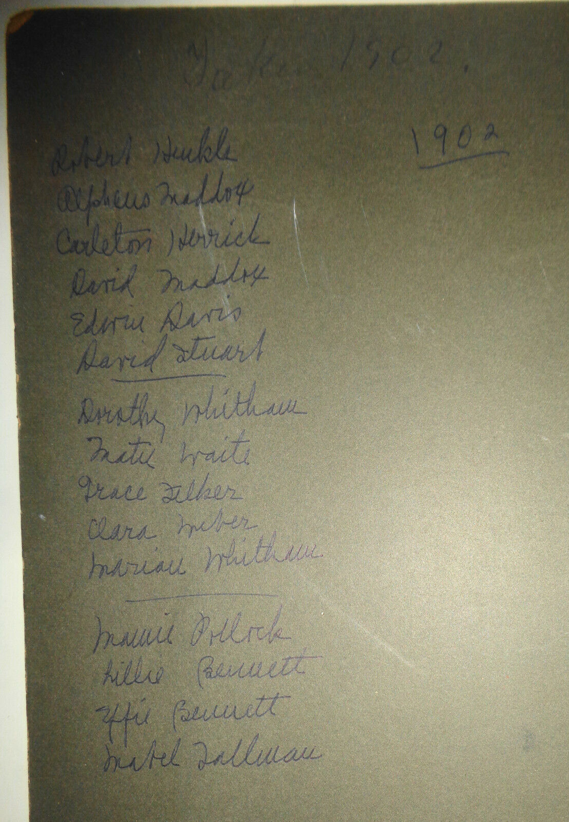 1902 Group Portrait in San Francisco. With names. By Priest studios.