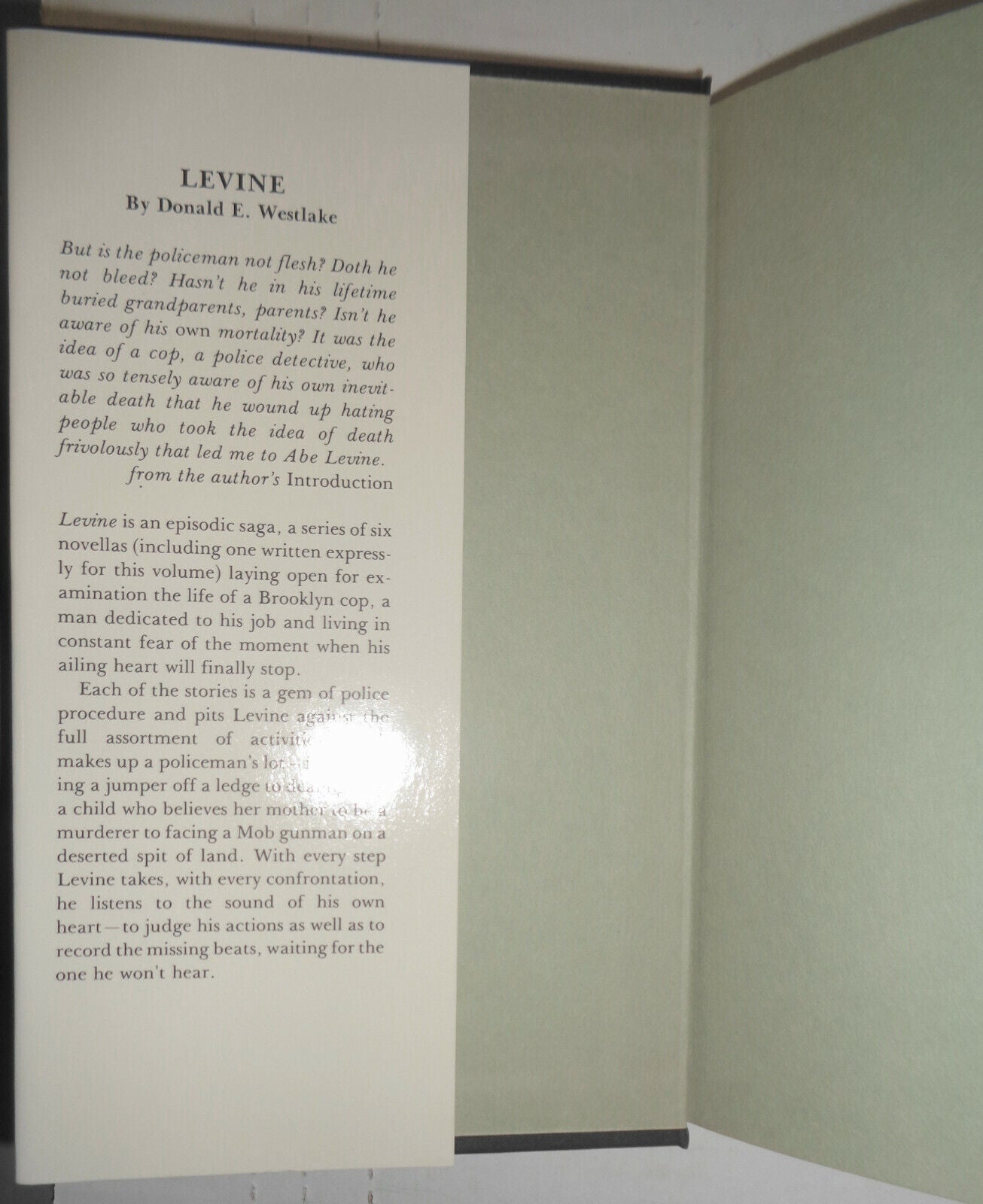 Donald E. Westlake : LEVINE - SIGNED 1 of 26 lettered copies Limited Edition