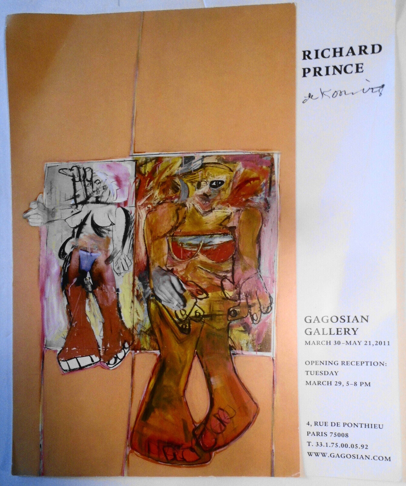 Richard Prince - De Kooning - March 30 - May 21, 2011 Gagosian Gallery Brochure