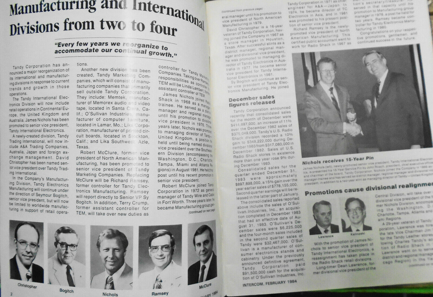 Radio Shack Intercom Magazine, February 1984