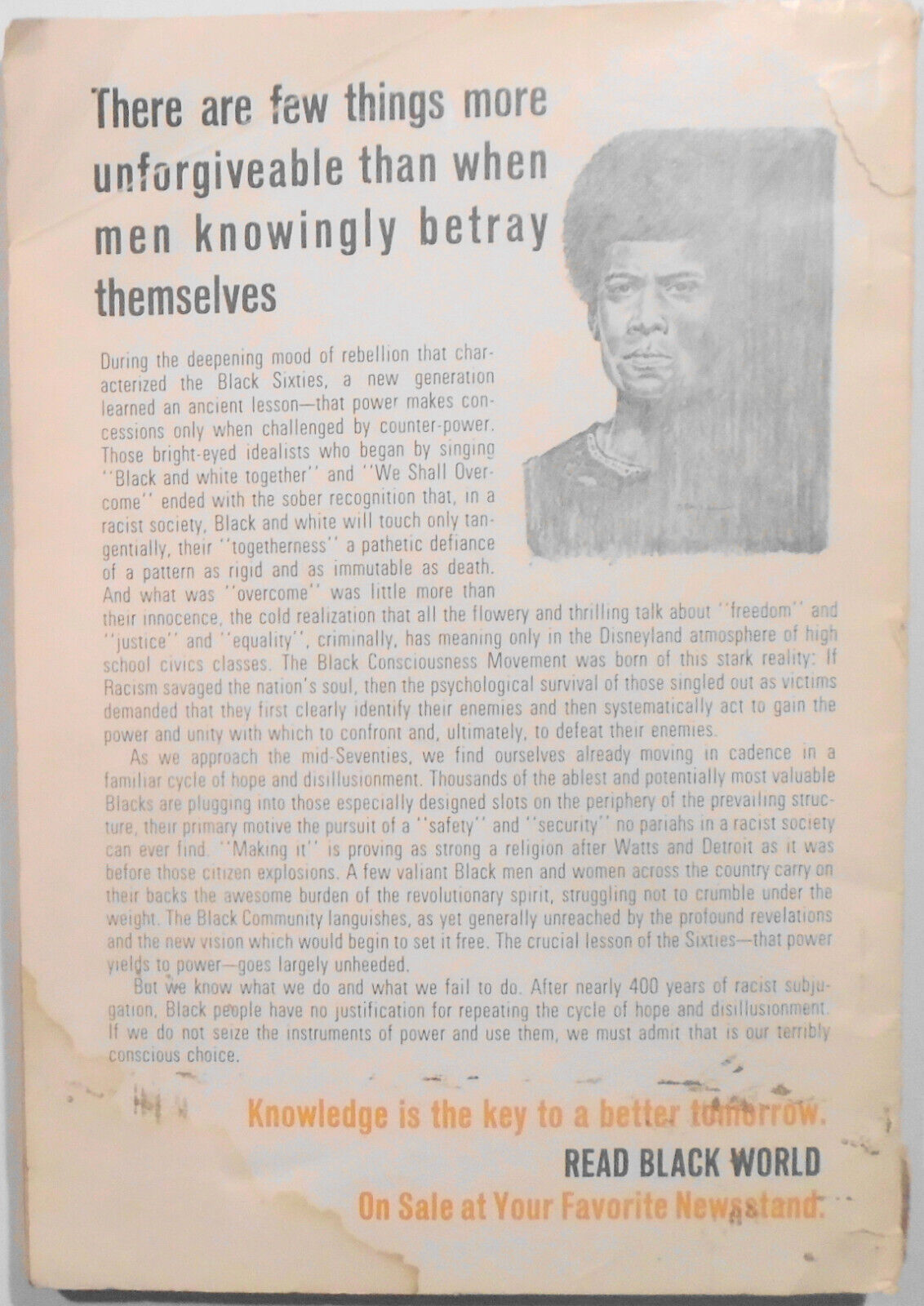 Black World magazine, January 1975. Muhammad Ali.