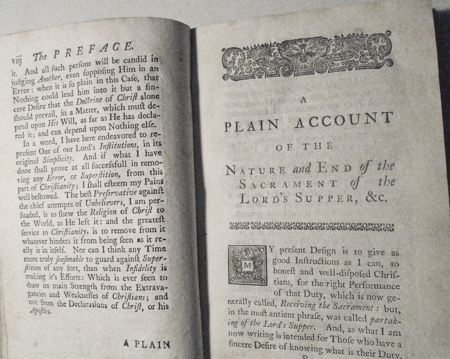 1735 A Plain Account of the Nature and End of the Sacrament of the Lord's Supper