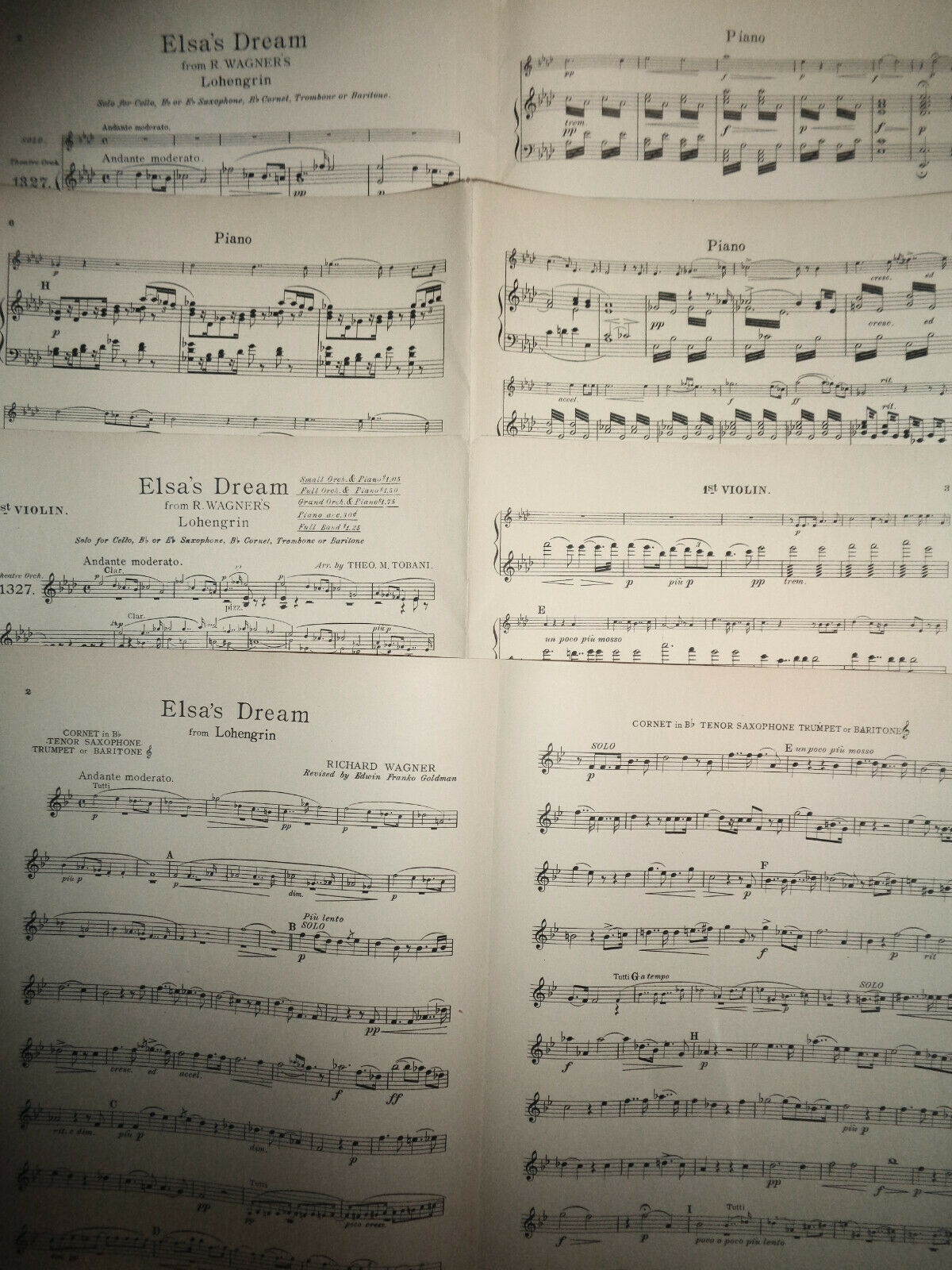 Elsa's dream : from R. Wagner's Lohengrin arr. by Theo Tobani 1908 for orchestra