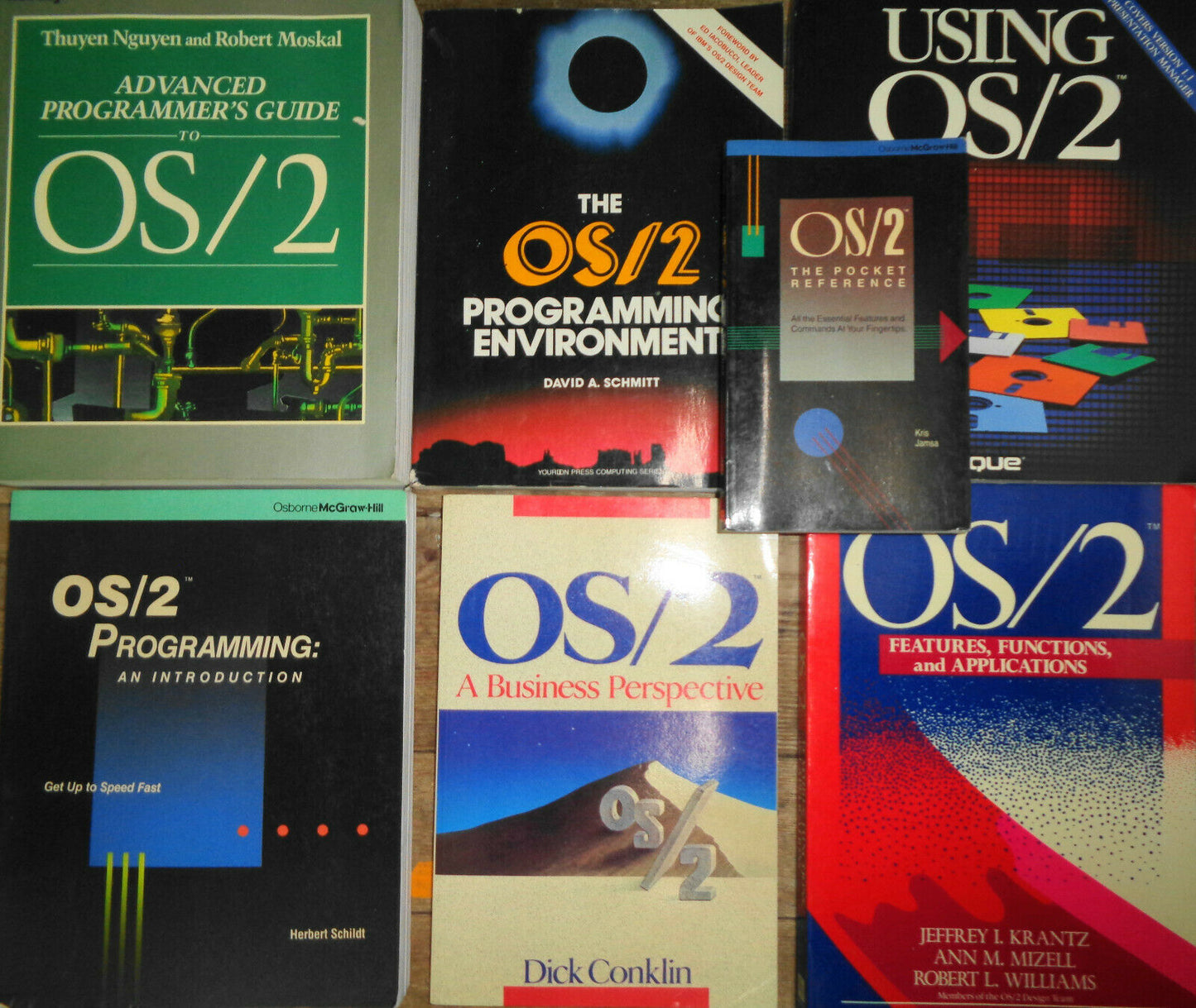 OS/2 programming lot of 7 books