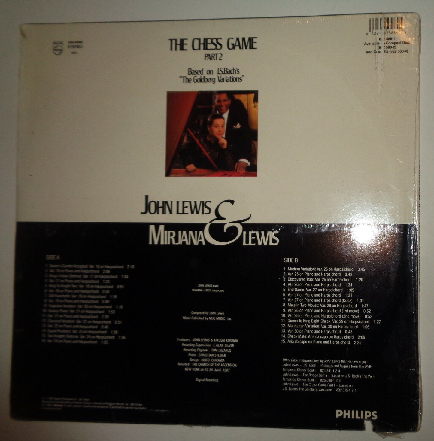 John Lewis, Mirjana Lewis – The Chess Game (Part 2) - LP - SEALED, NEW.