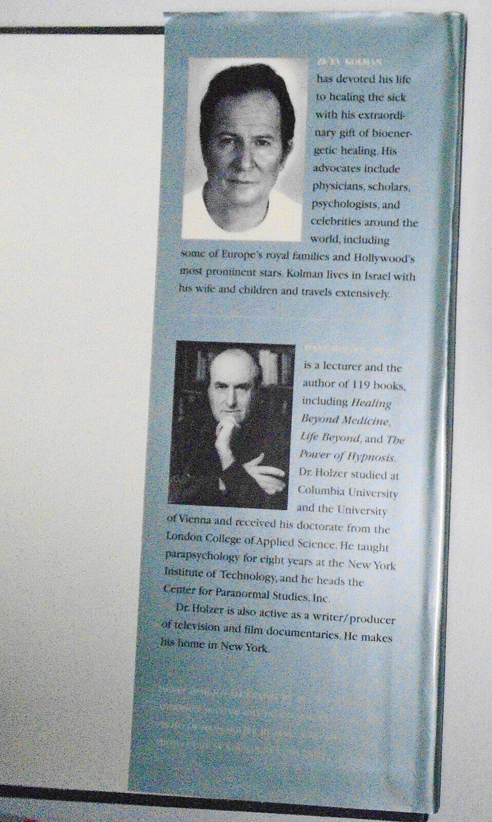Secret of healing ... powers of Ze'ev Kolman SIGNED 1st edition with hand-print
